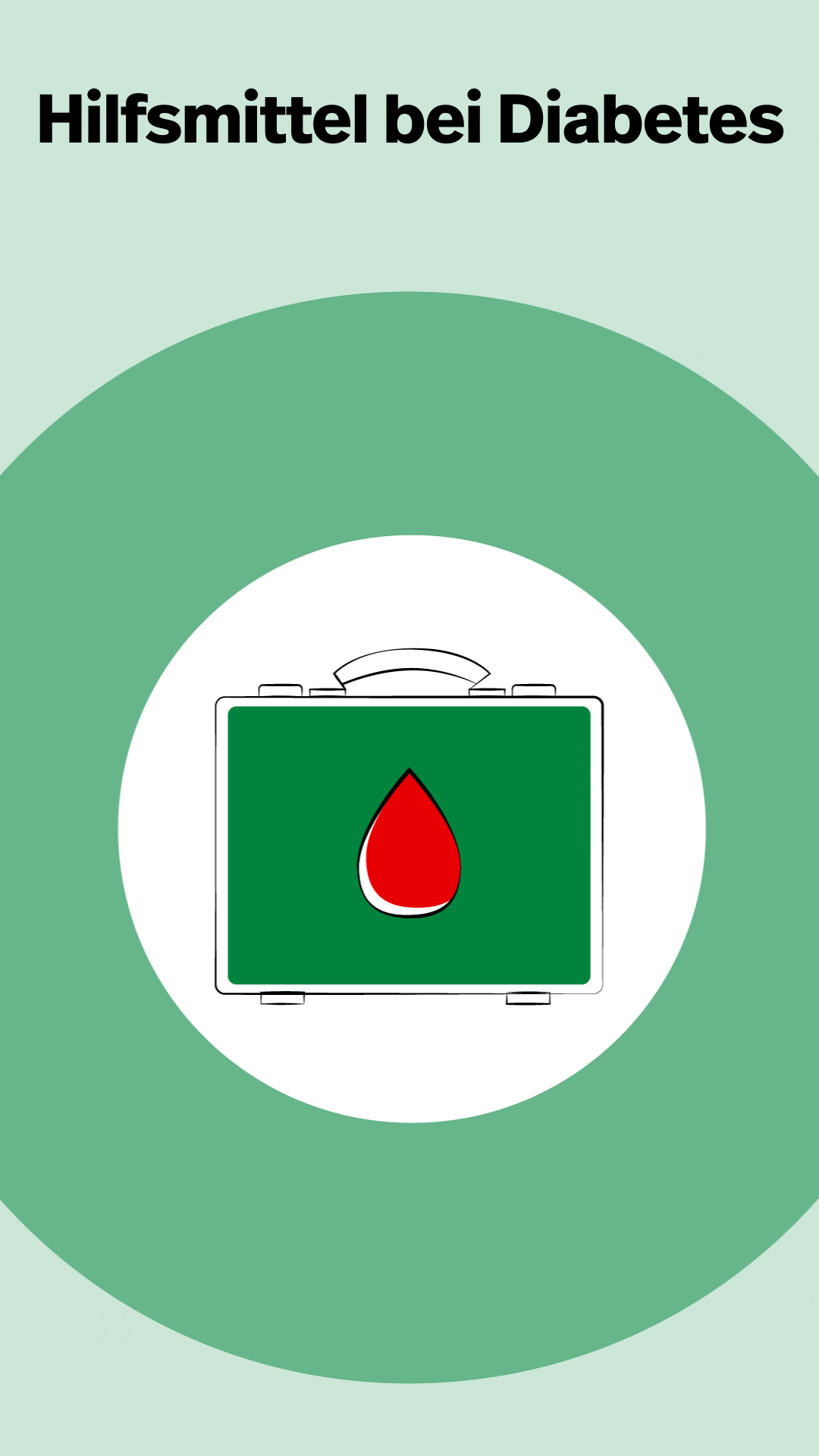 Diabeteshilfsmittel, bewegte Grafik
