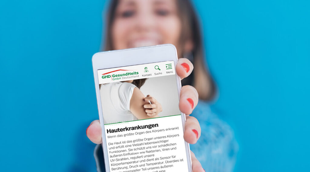 Hauterkrankungen - neue Website
